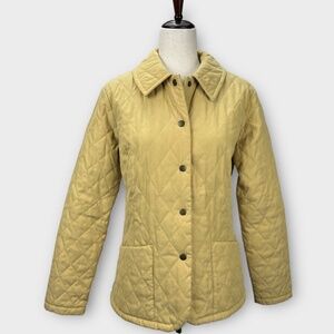 Barbour Diamond Quilted Jacket Womens 6 Barn Chore Coat Classic Outdoors Country